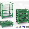 Warehouse Foldable Sheet Metal Wire Mesh Box